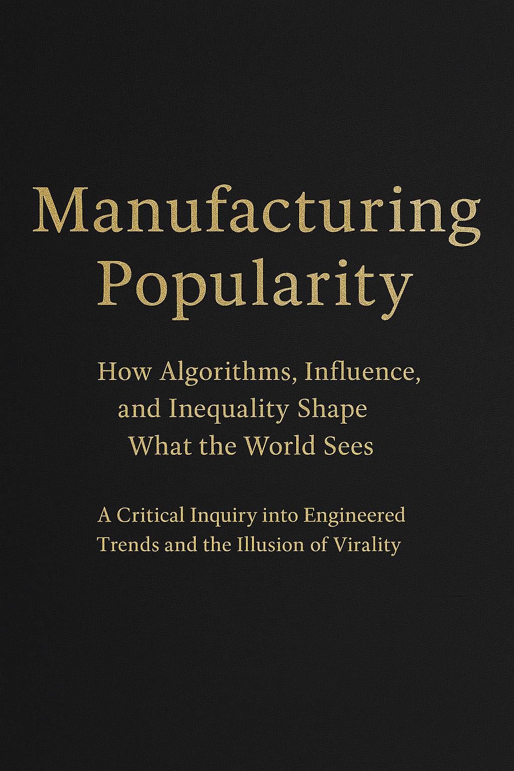 Manufacturing Popularity book cover
